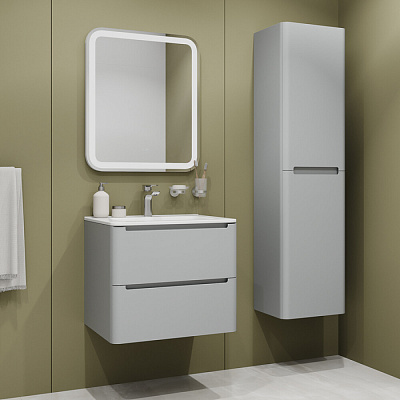 Тумба с умывальником подвесная IDDIS Edifice 60 см светло-серый EDI60L0i95K