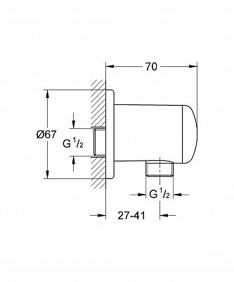 Шланговое подключение Grohe Relexa plus 28671000