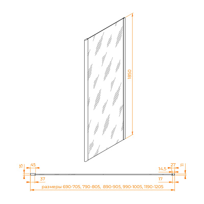 Боковая панель RGW Z-050-1 800