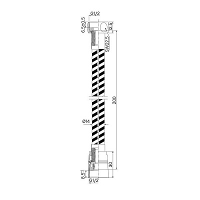 Шланг для душа 200см серебро Iddis Optima Home OPH20SLi19