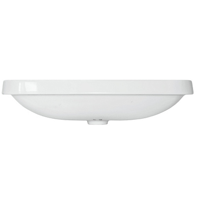 Раковина на столешницу врезная Sanita Luxe Infinity Inside 60см INF60SLWB01I, прямоугольная, фарфор