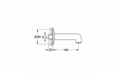 Излив Grohe BAU CLASSIC 13258000