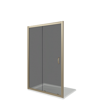 Душевое ограждение Good Door Jazze WTW-110-B-BR