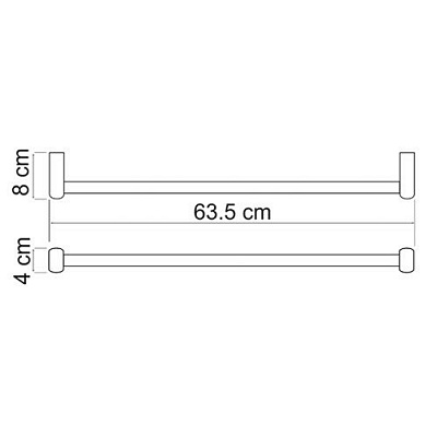 Штанга для полотенец WasserKRAFT Berkel K-6830