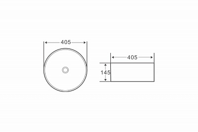 Накладная раковина BelBagno BB1342H300