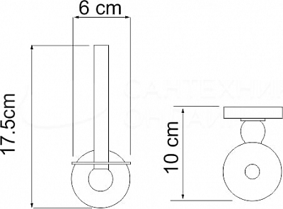 Держатель для туалетной бумаги WK K-85097/K-69097/K-77097 хром