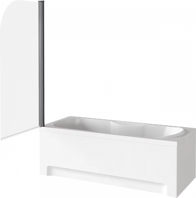 Шторка для ванны 80см Good Door Screen H-80-C-B