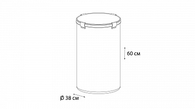 Корзина для белья на завязках белая Fixsen FX-1033B