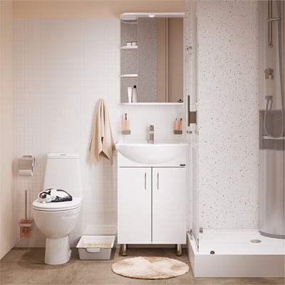 Напольный унитаз безободковый Sanita Марс WC CC Mars2-DM Rim WHTGS1