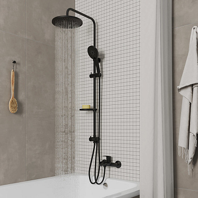 Душевой гарнитур с верхней лейкой Milardo Ideal Spa ILSBL3FM76