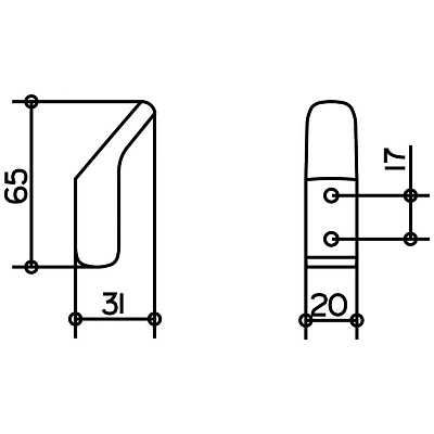 Крючок KEUCO Moll 12715010000