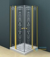 Душевое ограждение Cezares RoyalPalace AH1 A-60/60-CP-G+100-FIX-CP-G 120x100 см