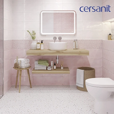 Зеркало с LED подсветкой с антизапотеванием 80x55 Cersanit 051 design pro bluetooth