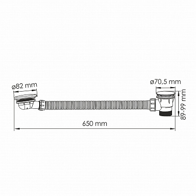 Слив-перелив для ванны click-clack WasserKRAFT A333 PVD-покрытие розовое золото