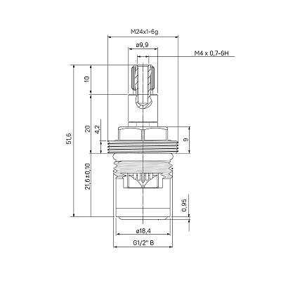 Кранбукса для смесителя Iddis Cr-AB24 Z20 (комплект 2шт)