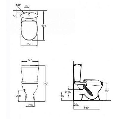 Ideal Standard Ocean Junior унитаз (W904401)+стульчак