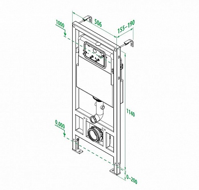 Инсталляция для унитаза Iddis Neofix NEO0000I32