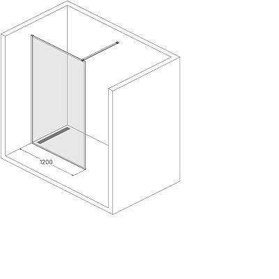 Душевая перегородка Walk-in Iddis Slide SLI8WS2i23