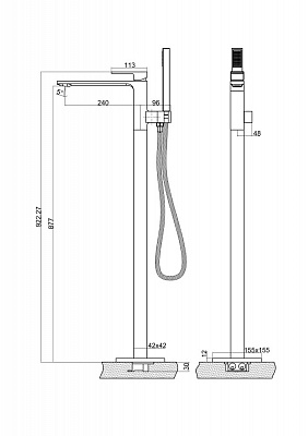 Сифон для раковины BelBagno BB-SMT2-NERO