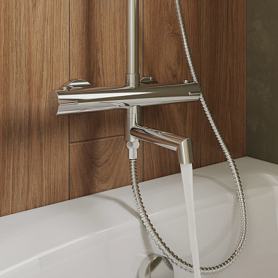 Душевая система с термостатом Milardo Ideal Spa ILSSBTHM06 хром