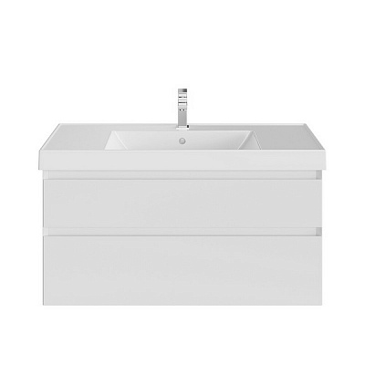 Тумба CUBO подвесная с ящиками 100 см, белая матовая Kerama Marazzi, CUВ.100.2/WHT.M