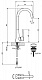 Смеситель для накладной раковины CEZARES TINK-LC TINK-LC-01-W0