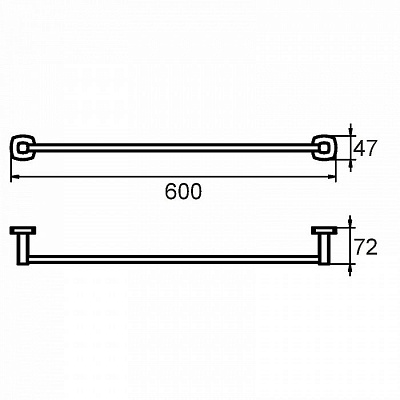 Полотенцедержатель Milardo Volga VOLSM10M49