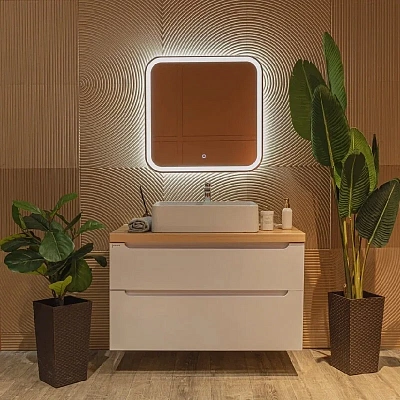 Зеркало с подсветкой 700х685 Silver Mirrors Стив - Л/Stiv - Lite LED-00002575