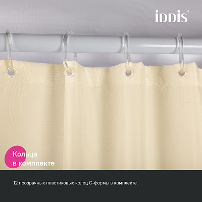 Штора для ванной 200x180 Iddis Base BD02P18i11