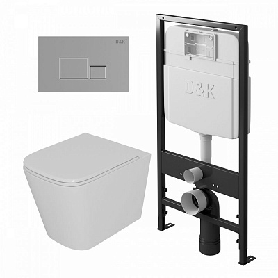 Комплект унитаза с инсталляцией D&K DS1511606