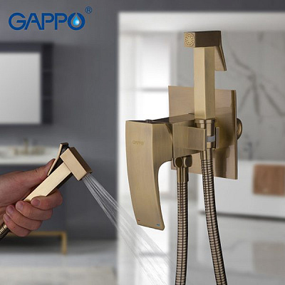Gappo G7207-4 Встроенный гигиенический душ,бронза
