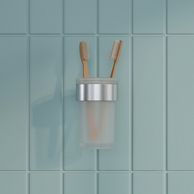 Стакан для зубных щеток, нержавеющая сталь, Petite, хром матовый, IDDIS, PETSSSGi45