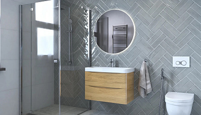 Тумба подвесная Velvex Clay 80.2Y (дуб верона) (рак.217493)