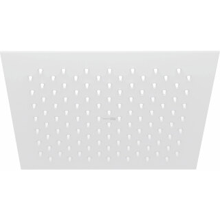 Душевая насадка WasserKRAFT 254 25x25, 112 форсунок, нерж. сталь покрытие белый Soft-touch