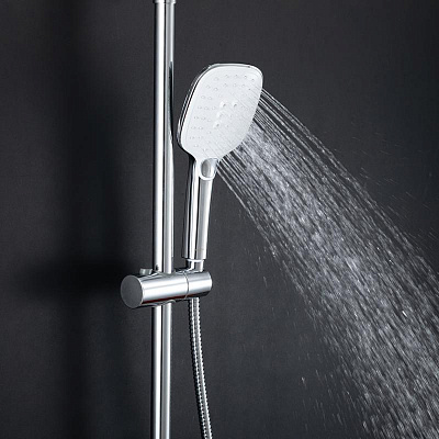 Смеситель для ванны белый длинный излив Gappo G2248