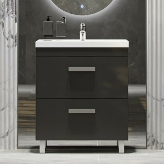 Тумба под раковину Orlando 700-0-2 графит (для раковины 217257) Velvex tn.ORL.CLA.70.2Y графит