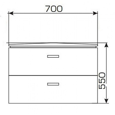 Тумба с раковиной Valente Versante 70 Ver700.91 белый глянец