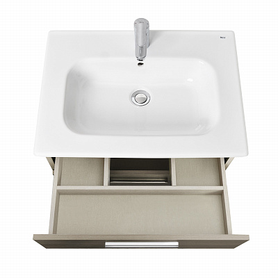 Тумба под раковину Roca Victoria 60 городской дуб 2 ящика A857468402