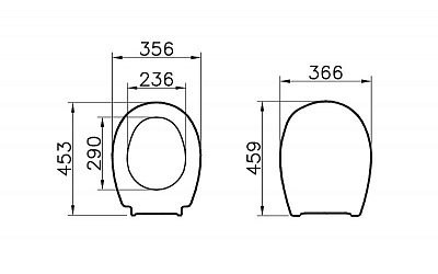 Сиденье для унитаза Vitra Universal белое 115-003-001