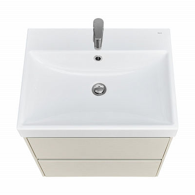 Тумба под раковину Roca Ona Ivory 600 слоновая кость, 2 ящика, ZRU9307861