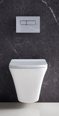 Чаша унитаза подвесного безободкового с креплением Belbagno MARMI BB052CHR