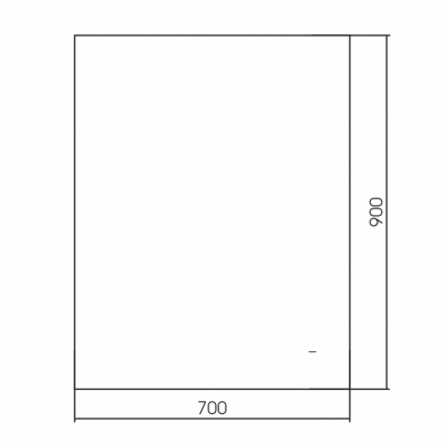 Зеркало 70х90 бесконтактный сенсор Silver Mirrors Daster LED-00002752