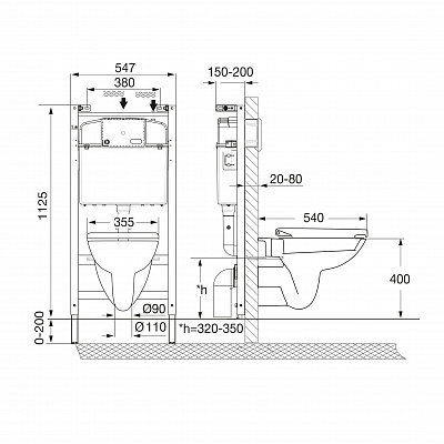 Комплект инсталляция с подвесным унитазом Roca Debba Pack 893104970 с сиденьем микролифт