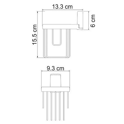 Держатель освежителя WasserKRAFT Exter K-5245