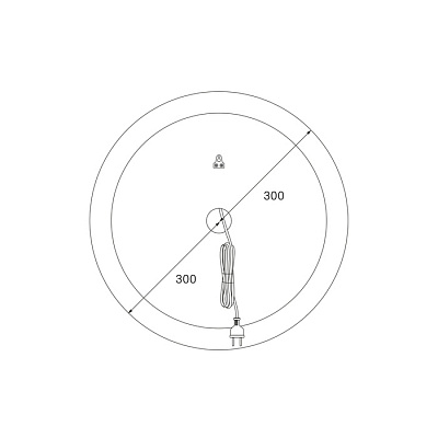 Зеркало с подсветкой круглое, 60 см, IDDIS Esper ESP600Ri98
