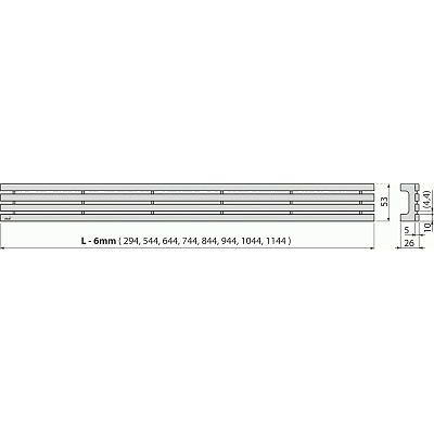 Решетка для лотков AlcaPlast GAP-850M нержавеющая сталь матовая
