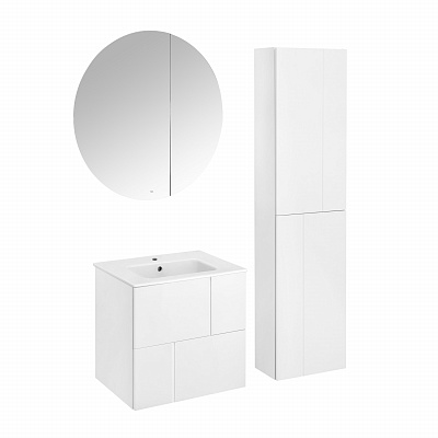 Тумба с раковиной Roca Luna 60 2 ящика ZRU9307764, белый