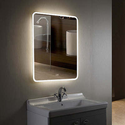 Зеркало 60х80 сенсорный выключатель крепление Silver Mirrors Стив LED-00002905