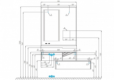 Комод Акватон Сакура 80 1A236603SKW80