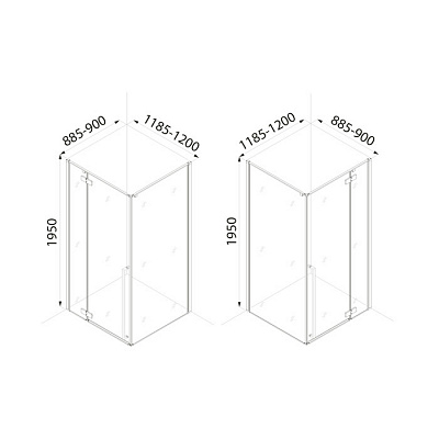 Душевое ограждение IDDIS Slide 120x90x195 SLI6BS2i23